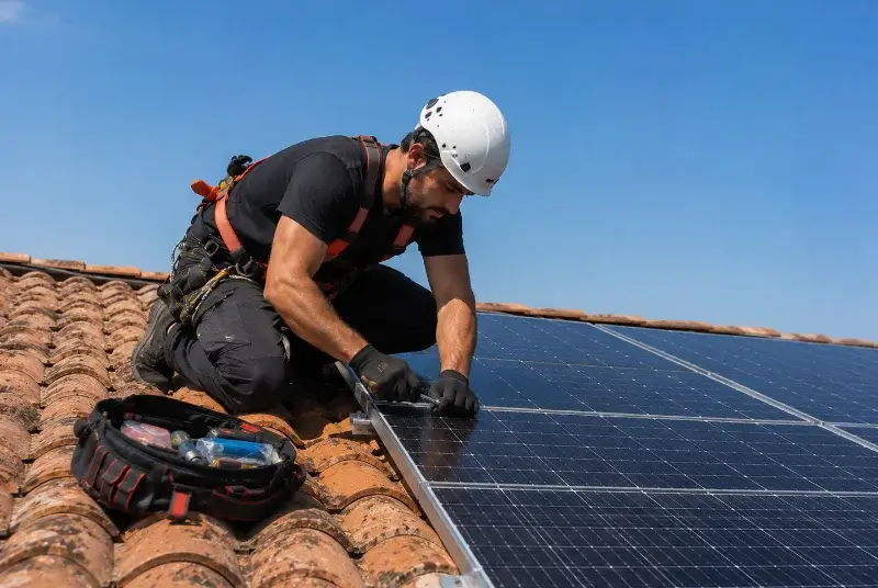 Maintenance et monitoring de panneaux solaires à Saint-Jean-de-Galaure